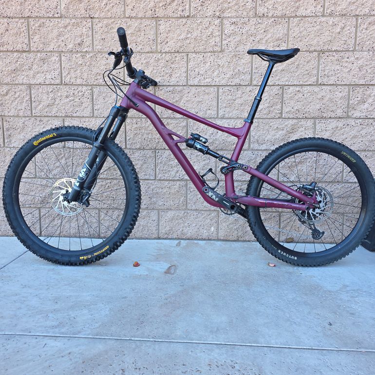 Used Specialized Status 140 2022 2022 Mountainbike, Red, 29, 27.5 — image 2 of 19