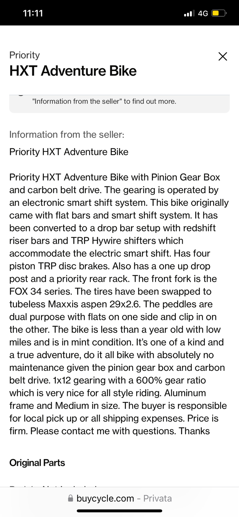 Used Priority 600 Hxt 2024 Mountainbike, Green, 29 — image 25 of 29