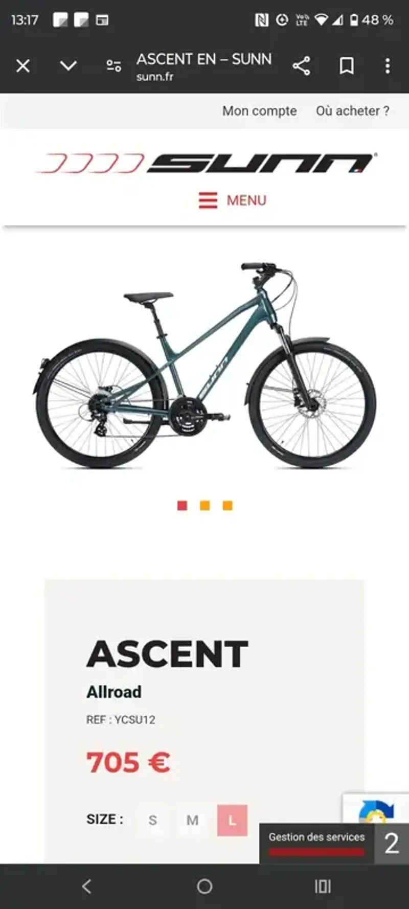 SUNN Urb Ascent Frameset 2023 Road & Gravel d'occasion — image 16 sur 29