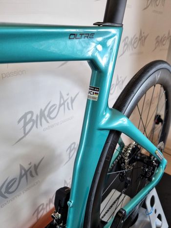 Gebrauchtes Bianchi Oltre Comp 105 Di2 Celeste Metallico Tg 53 2026 Road & Gravel, Blau — Bild 6 von 6