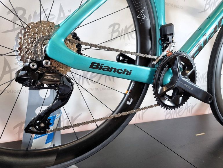 Gebrauchtes Bianchi Oltre Comp 105 Di2 Celeste Metallico Tg 53 2026 Road & Gravel, Blau — Bild 3 von 6