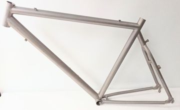 Vintage TITANIUM FRAME 26" Taille M Frameset 1990 Mountainbike de segunda mano, Gris claro — imagen 6 de 6