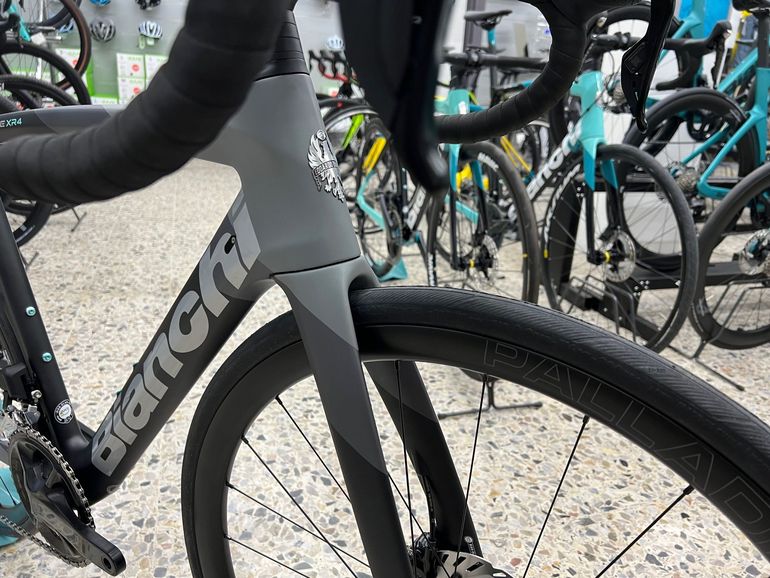 Used Bianchi OLTRE XR4 105 12V 2025 Road & Gravel, Hellgrau — image 8 of 13