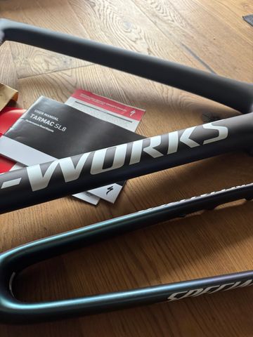 Used Specialized Sl8 Frameset 2024 Road & Gravel, Blue — image 2 of 9