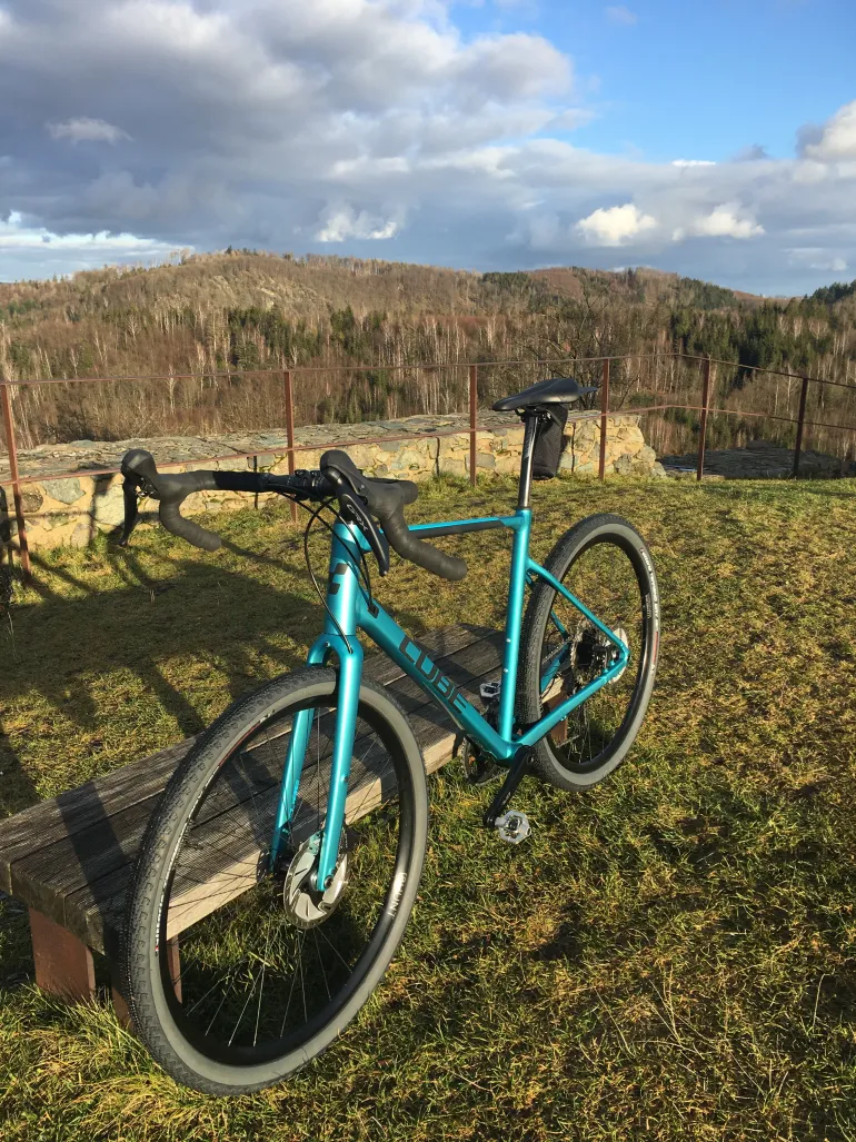 Used CUBE Nuroad EX 2021 Road & Gravel, Blue — image 4 of 5