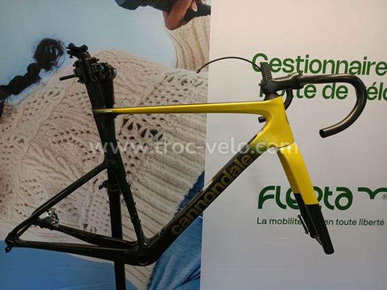 Used Cannondale Kit Cadre Cannondale SuperSix EVO Hi-MOD Combo ZIPP 2023 Road & Gravel, Black — image 1 of 6