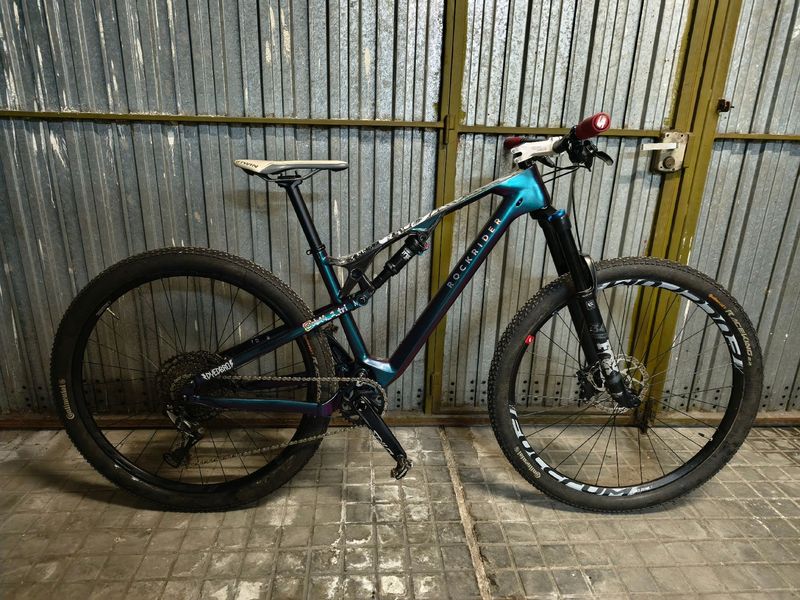 Used ROCKRIDER Full suspension Sram Eagle Transmission GX 2021 Mountainbike, Purple — image 26 of 33