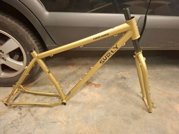 Used Surly Karate Monkey Fool's Gold - Rigid Fork 2024 Frameset 2024 Mountainbike, Orange, 27.5 — image 3 of 3