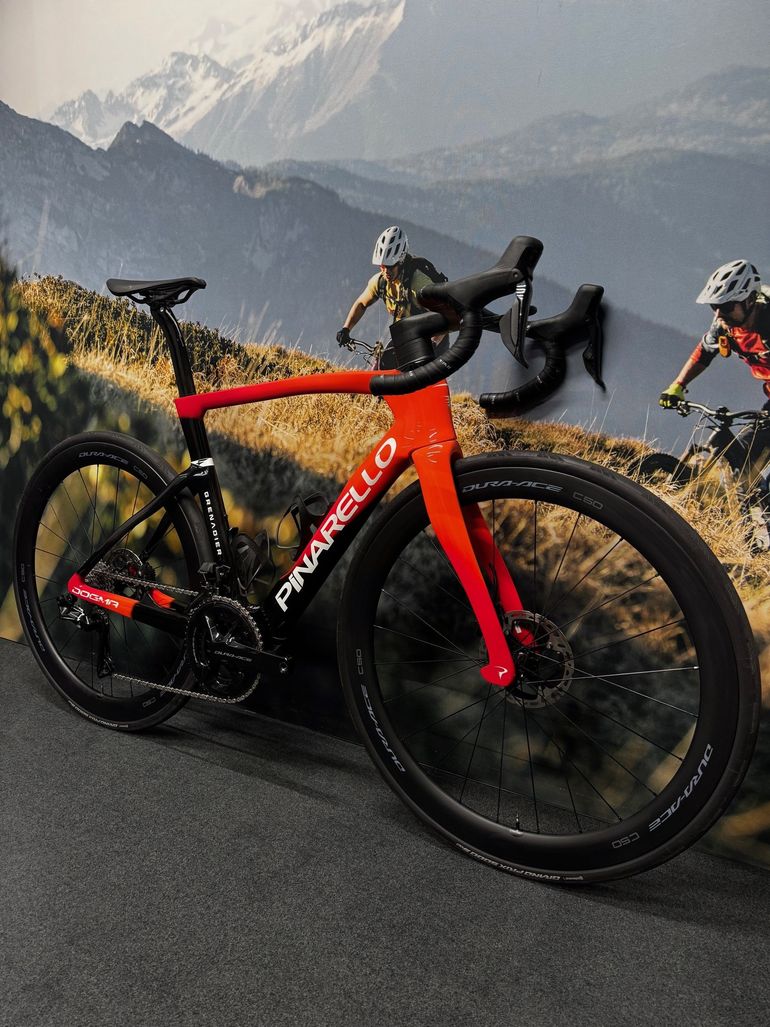 Used Pinarello Dogma F Dura Ace DI2 Ineos Replica 2025 Road Bike 2025 Road & Gravel, Orange — image 4 of 7