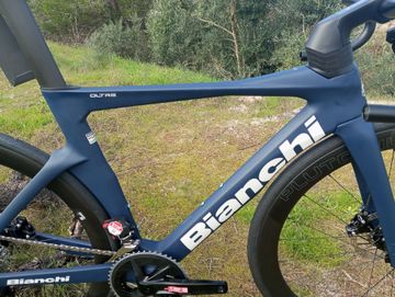 Gebrauchtes Bianchi Oltre Comp Rival eTap AXS 2024 2024 Road & Gravel, Blau — Bild 3 von 14