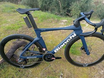 Gebrauchtes Bianchi Oltre Comp Rival eTap AXS 2024 2024 Road & Gravel, Blau — Bild 2 von 14