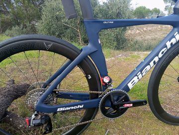 Gebrauchtes Bianchi Oltre Comp Rival eTap AXS 2024 2024 Road & Gravel, Blau — Bild 6 von 14
