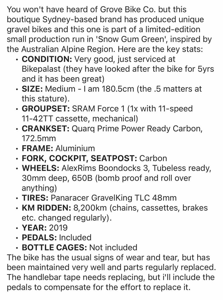 Used NO NAME Grove Bike Co. R.A.D 2019 Road & Gravel — image 12 of 12