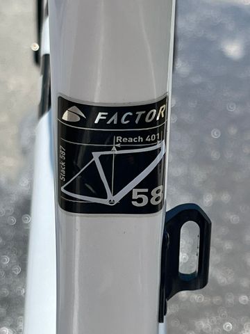 Used Factor O2 Frameset Frameset 2020 Road & Gravel, White — image 3 of 10