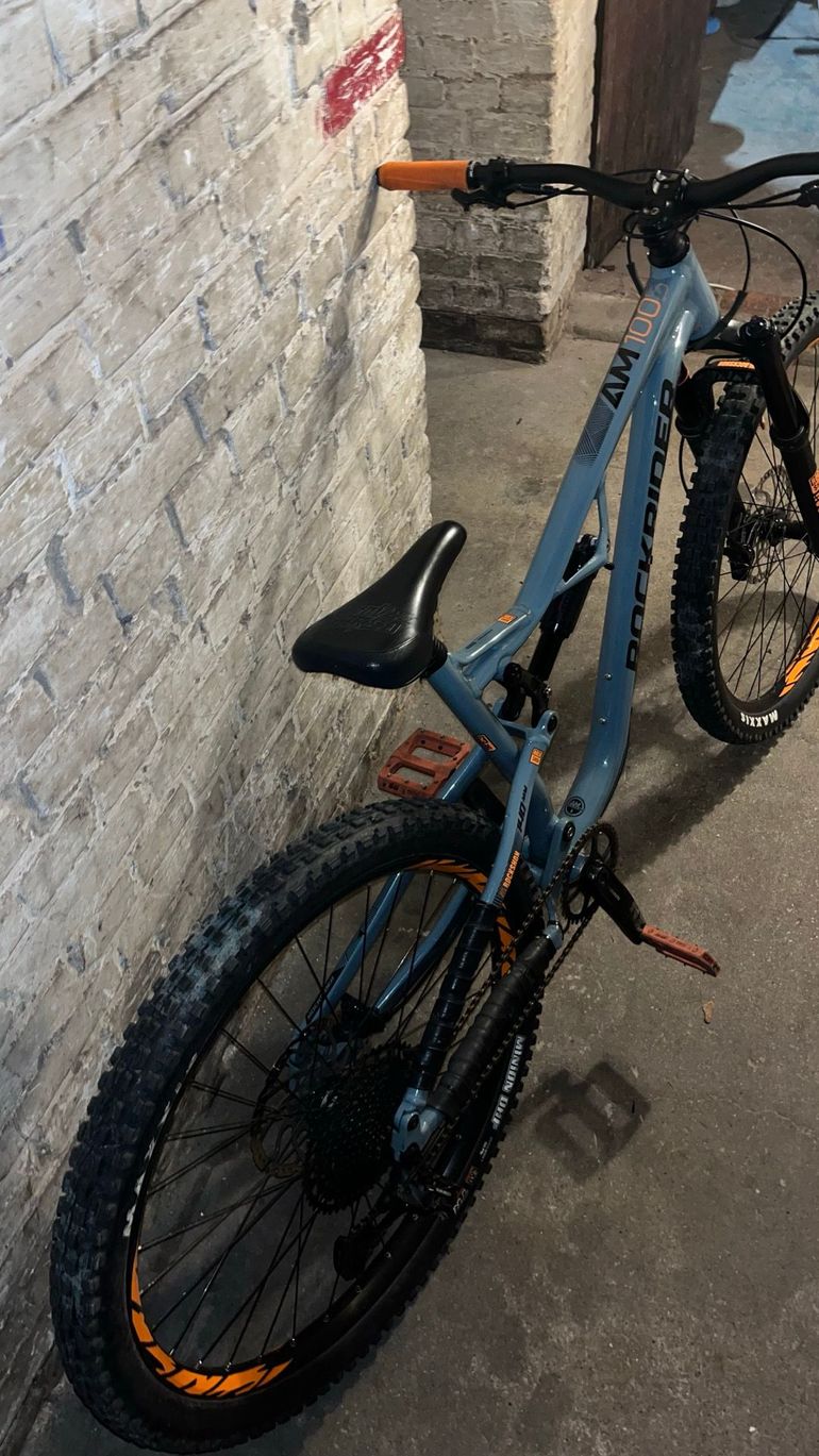 Gebrauchtes Rockrider AM100S 2020 Mountainbike, Hellgrau — Bild 12 von 16