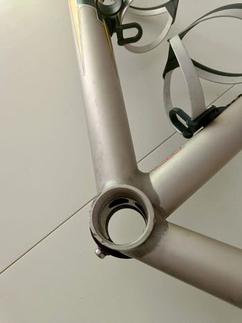 Used Giant TCR ALUXX SL  TEAM ONCE 1999 Frameset 1999 Road & Gravel, Grigio chiaro — image 5 of 12