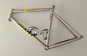 Used Giant TCR ALUXX SL  TEAM ONCE 1999 Frameset 1999 Road & Gravel, Grigio chiaro — image 3 of 12