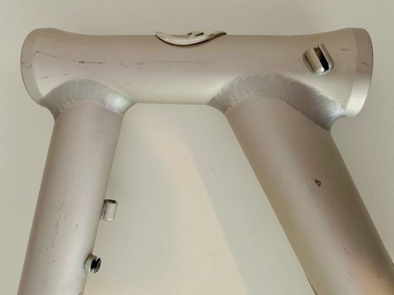 Used Giant TCR ALUXX SL  TEAM ONCE 1999 Frameset 1999 Road & Gravel, Grigio chiaro — image 9 of 12