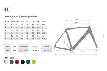 Použité De Rosa Idol XP1701 0650/412DH 2018 Road & Gravel — obrázek 3 z 8
