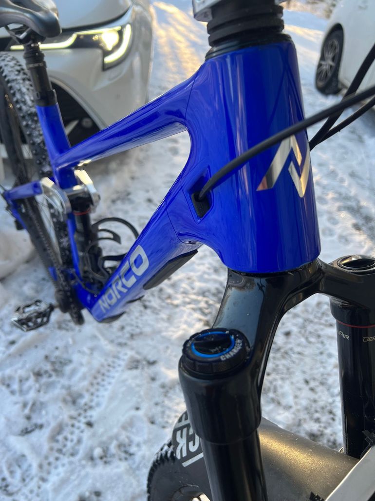 Norco Optic C1 2023 Frameset 2023 Mountainbike usato, Blu — immagine 13 di 13