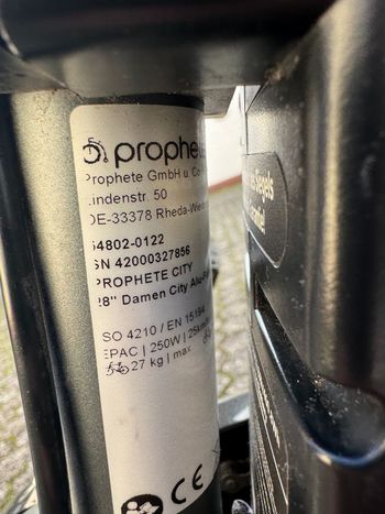 Used Prophete City Line 2022 Road & Gravel, Light Gray — image 4 of 4