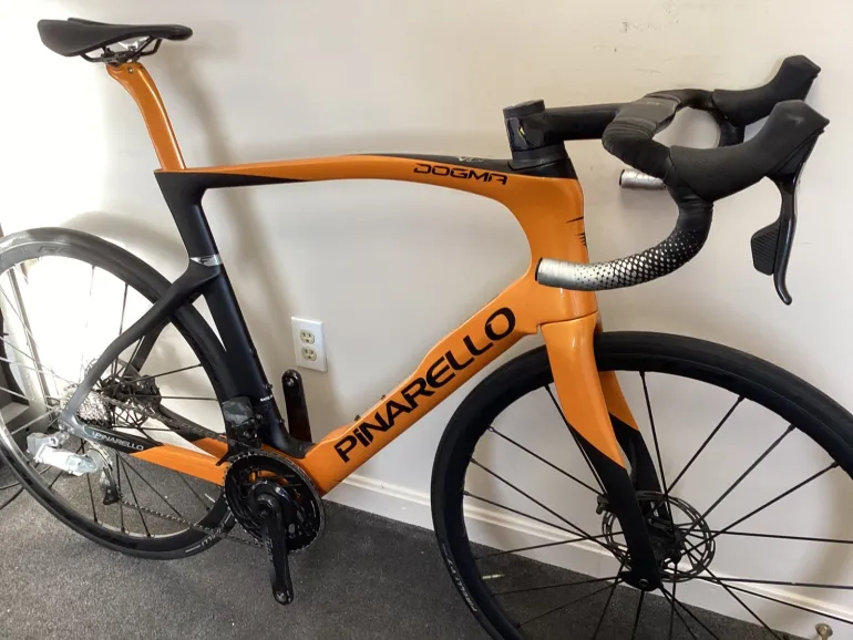 Used Pinarello Pinarello Dogma F Sram Force AXS 2024 Road & Gravel, Orange — image 3 of 10