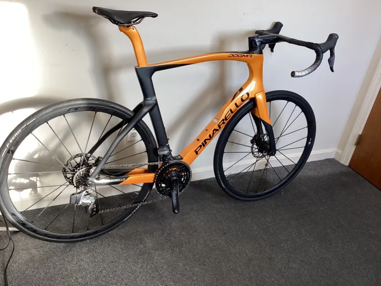 Used Pinarello Pinarello Dogma F Sram Force AXS 2024 Road & Gravel, Orange — image 2 of 10
