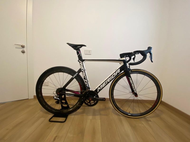 Gebrauchtes Merida Reacto Shimano Dura Ace Di2 2017 Road & Gravel, Weiß — Bild 1 von 8