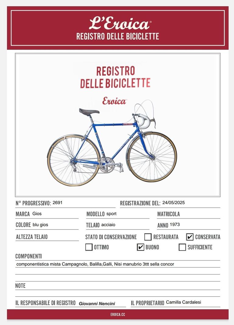 Used Gios Course Special 1973 Road & Gravel — image 7 of 16
