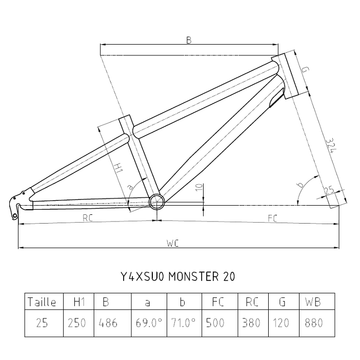 EXS MONSTER 20 2020 Mountainbike d'occasion — image 3 sur 3