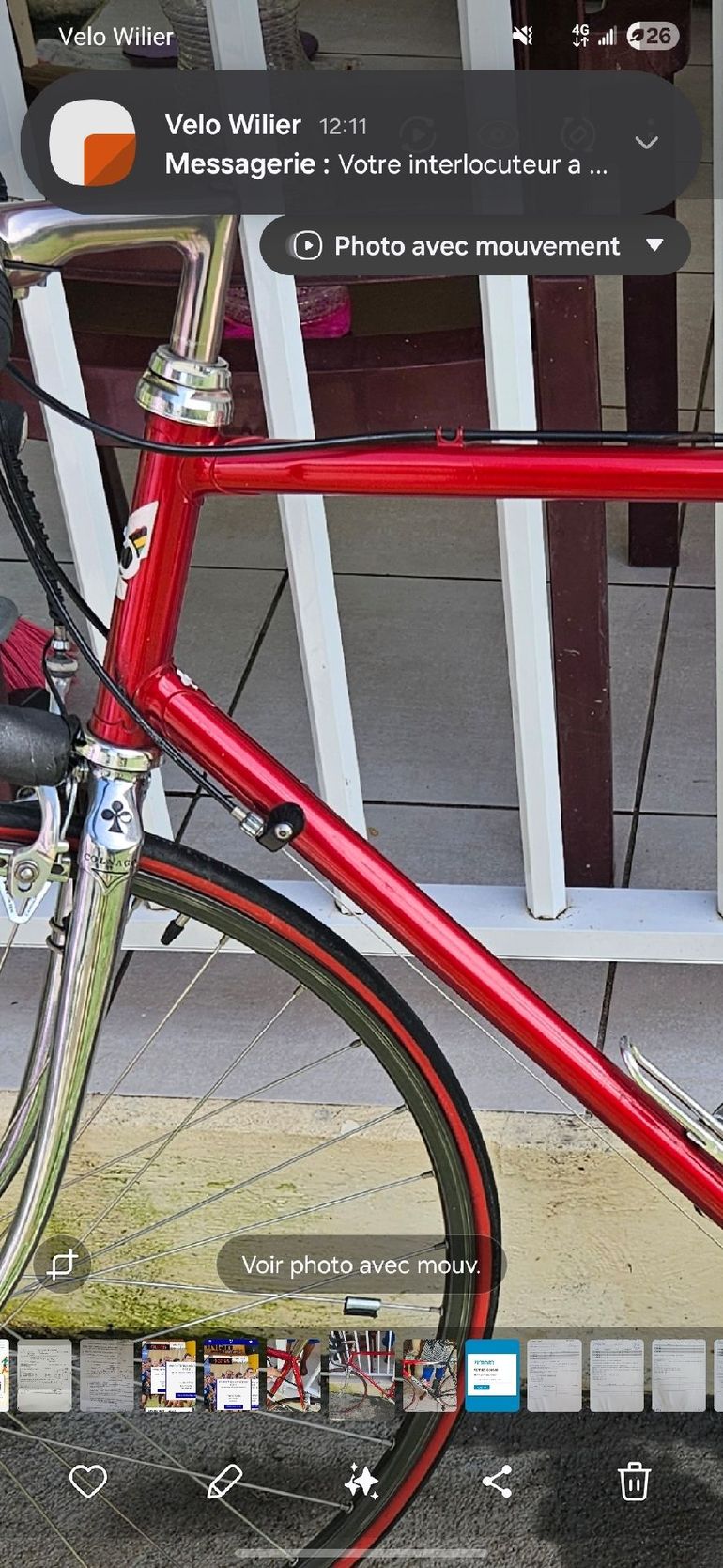 Used Colnago Super 1980 1980 Road & Gravel, Red — image 3 of 9