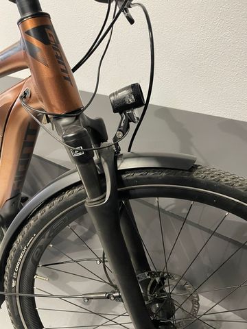 Used Giant Explore E+ 4 GTS 2022 Mountainbike, Orange — image 5 of 8