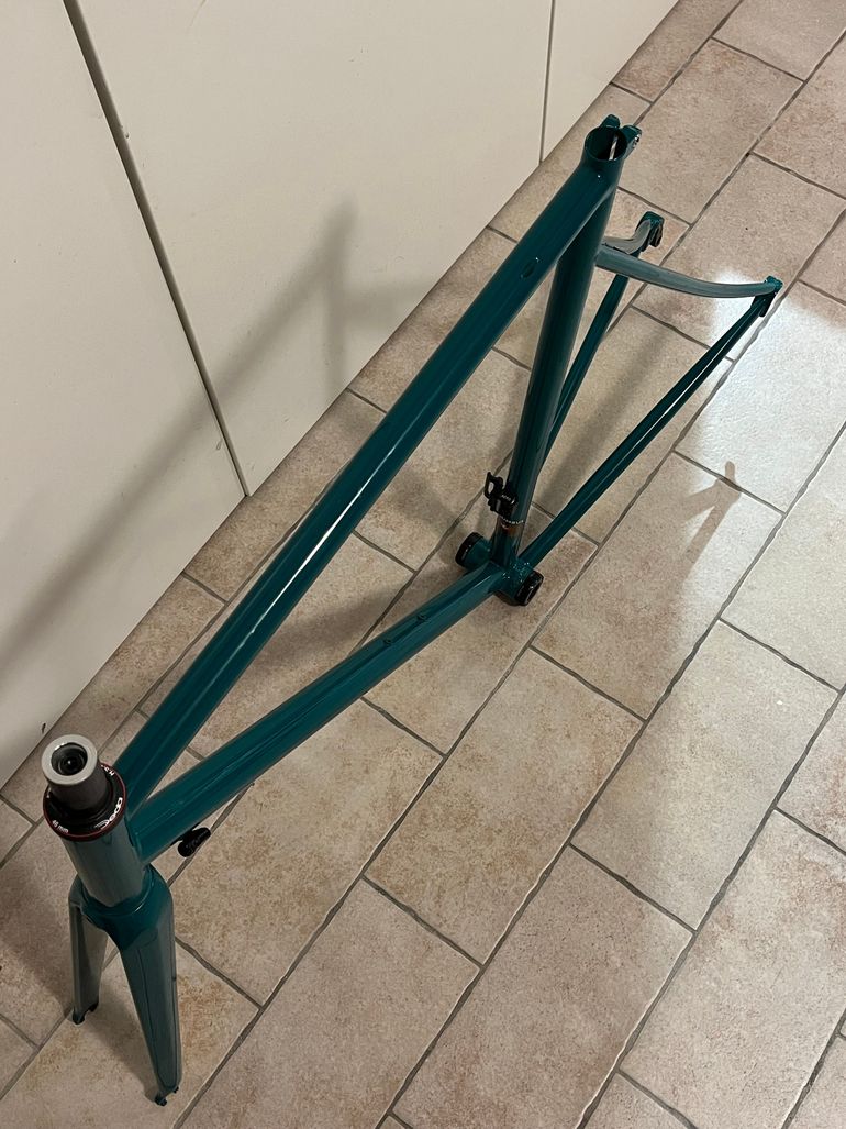 Used NO NAME Cicli Barco Corsa Custom Steel Spirit Frameset 2018 Road & Gravel, Green — image 3 of 5
