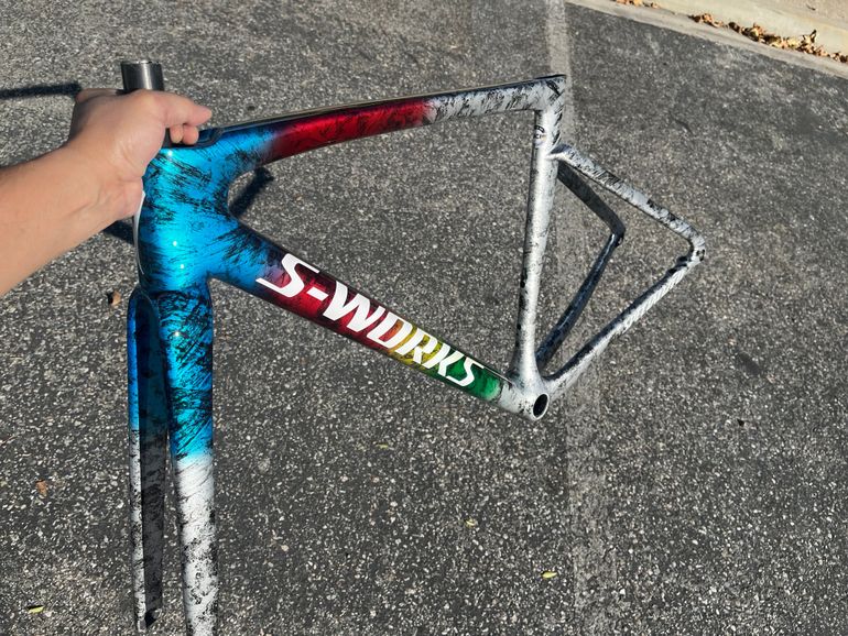 Used Specialized S-Works Tarmac SL7 - Shimano Dura-Ace Di2 2023 Frameset 2023 Road & Gravel, Blue — image 9 of 10