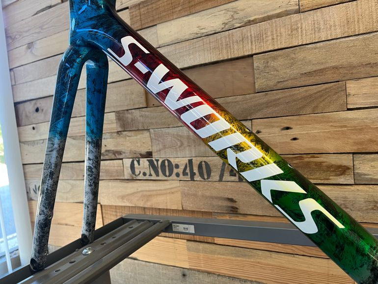 Used Specialized S-Works Tarmac SL7 - Shimano Dura-Ace Di2 2023 Frameset 2023 Road & Gravel, Blue — image 6 of 10