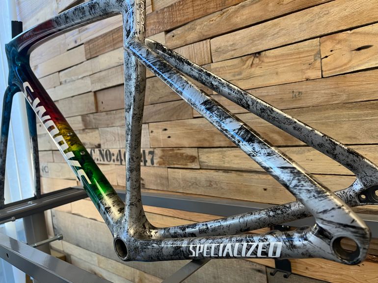 Used Specialized S-Works Tarmac SL7 - Shimano Dura-Ace Di2 2023 Frameset 2023 Road & Gravel, Blue — image 7 of 10
