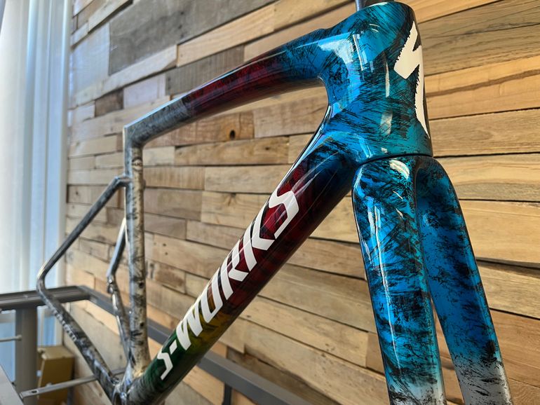 Used Specialized S-Works Tarmac SL7 - Shimano Dura-Ace Di2 2023 Frameset 2023 Road & Gravel, Blue — image 2 of 10