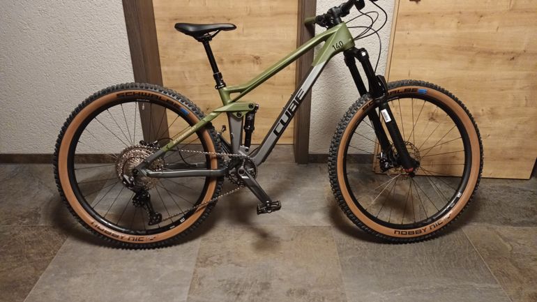 Used CUBE Stereo Shimano Deore 2023 Mountainbike, Green — image 7 of 9