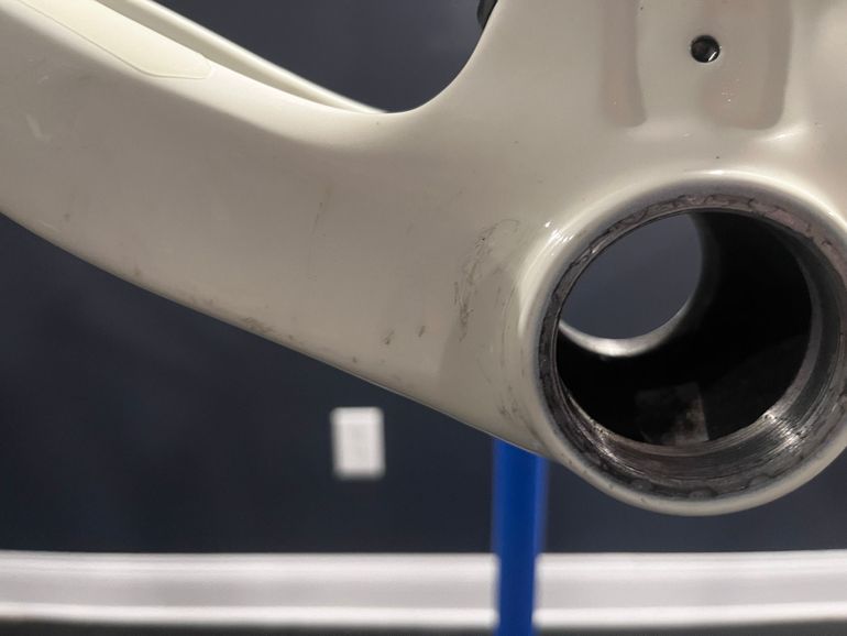 Used Trek Domane SLR 7 eTap Gen 4 2023 Frameset 2023 Road & Gravel, White — image 12 of 15