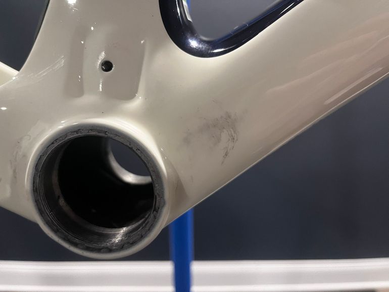 Used Trek Domane SLR 7 eTap Gen 4 2023 Frameset 2023 Road & Gravel, White — image 13 of 15