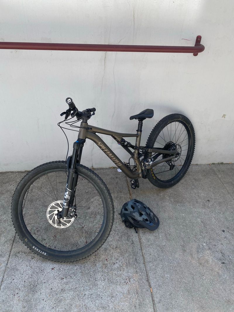 Gebrauchtes Specialized Stumpjumper Sram Eagle Transmission GX 2023 Mountainbike, Hellgrau — Bild 5 von 7