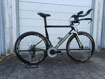 Brugt Cannondale Slice Zeitfahrrad Triathlon L/57 Powermeter 2017 Road & Gravel