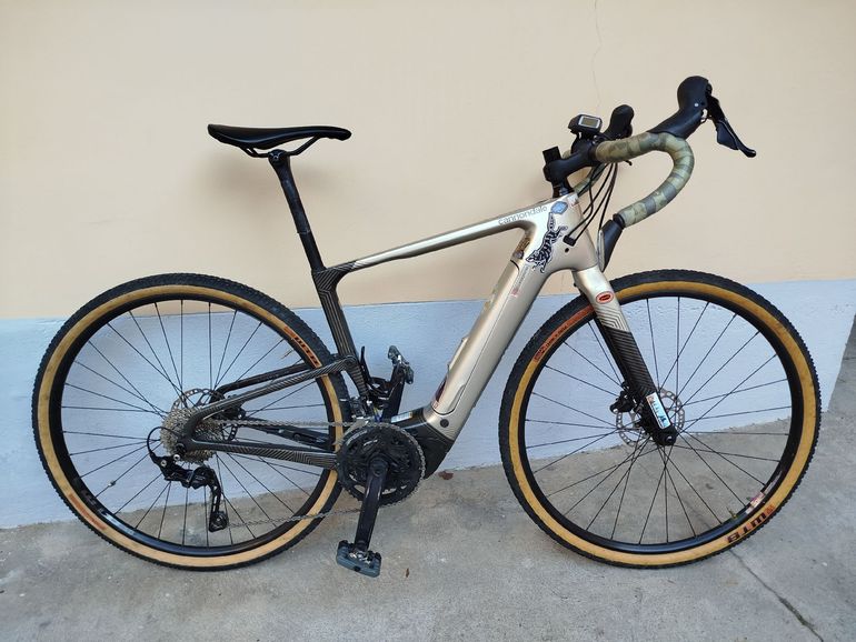 Used Cannondale Topstone Neo Carbon 4 2022 2022 Road & Gravel, Orange — image 1 of 9