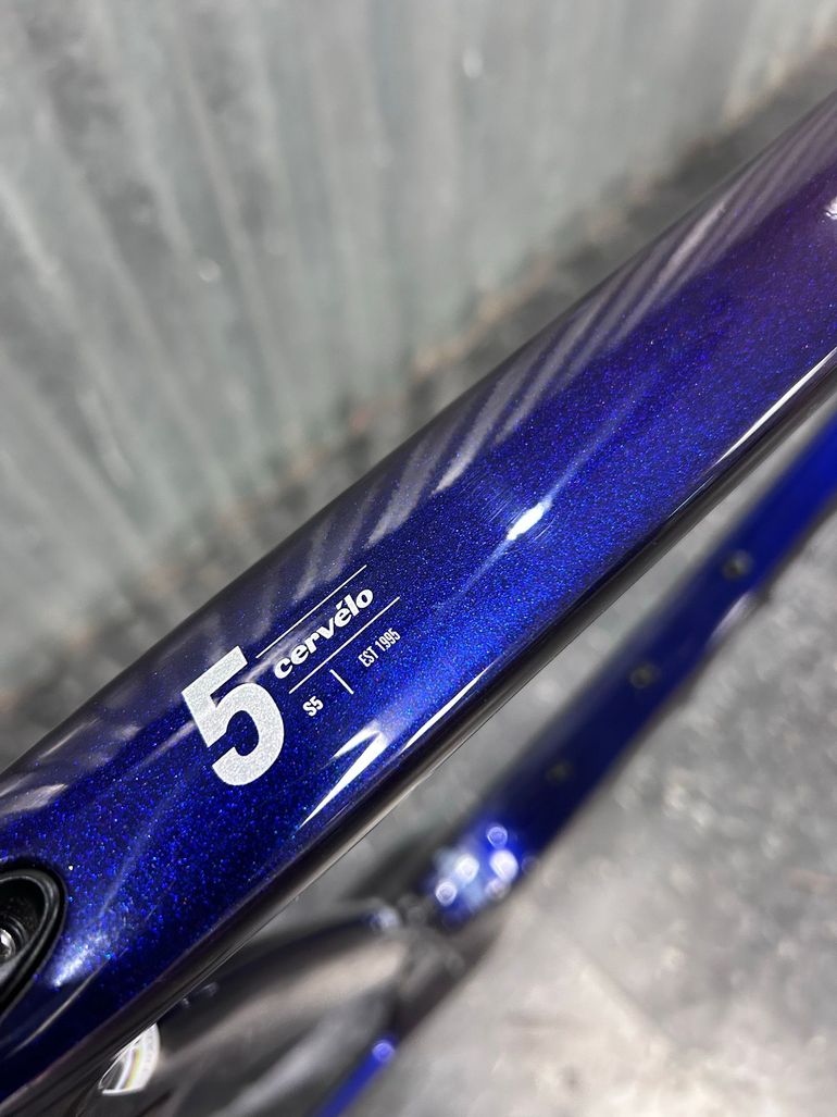 Used Cervélo S5 Frameset Sapphire Ice 51 2024 Road & Gravel, Purple — image 5 of 8