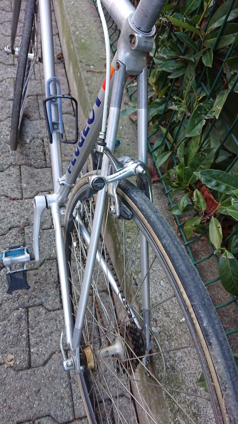 Vélo De Course Peugeot Galaxy 500 - 1987 - Taille 56 Cm - 28 Pouces - Argent