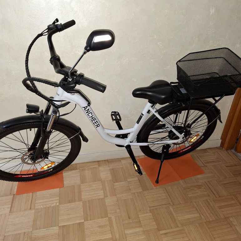 Used Ancheer Ancheer Electric Bike Urban, White — image 3 of 5