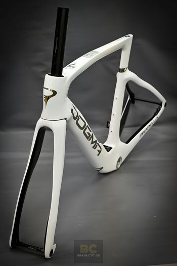 Pinarello, Pinarello Dogma F Frameset | Crystal Edge White | Sizes 515 530 Frameset
