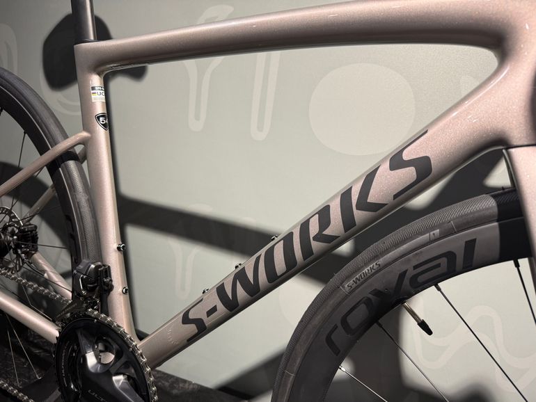 Used Specialized Tarmac SL8 S-Works Custom Ultegra 2025 Road & Gravel, Light Gray — image 4 of 6