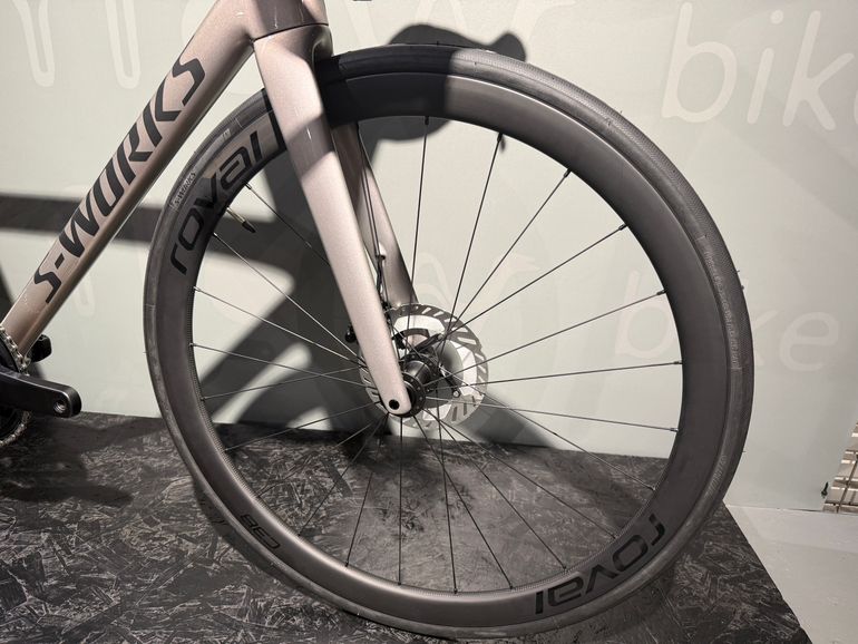 Used Specialized Tarmac SL8 S-Works Custom Ultegra 2025 Road & Gravel, Light Gray — image 3 of 6