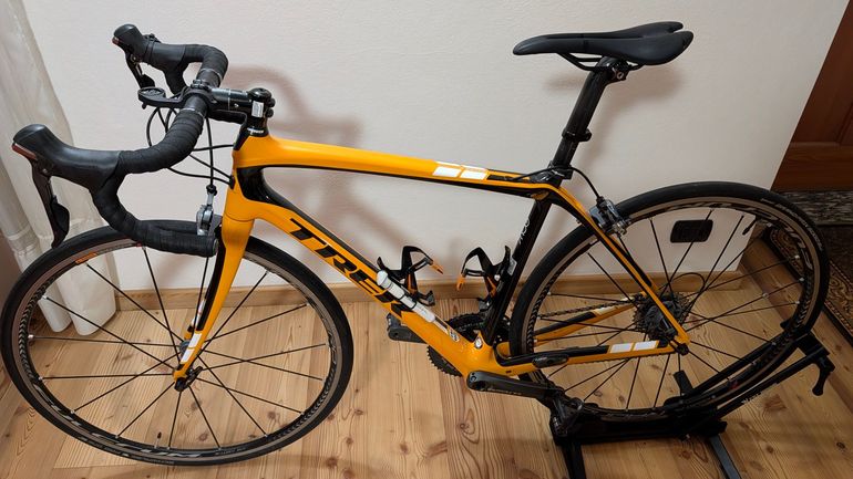 Used Trek Domane 5.2 Compact 2015 2015 Road & Gravel, Arancione — image 3 of 17